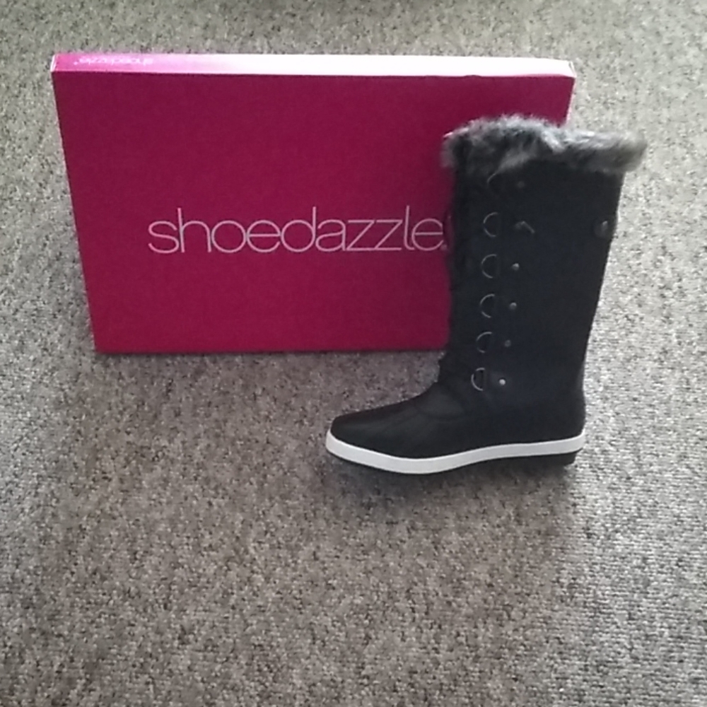 Fur faux boots